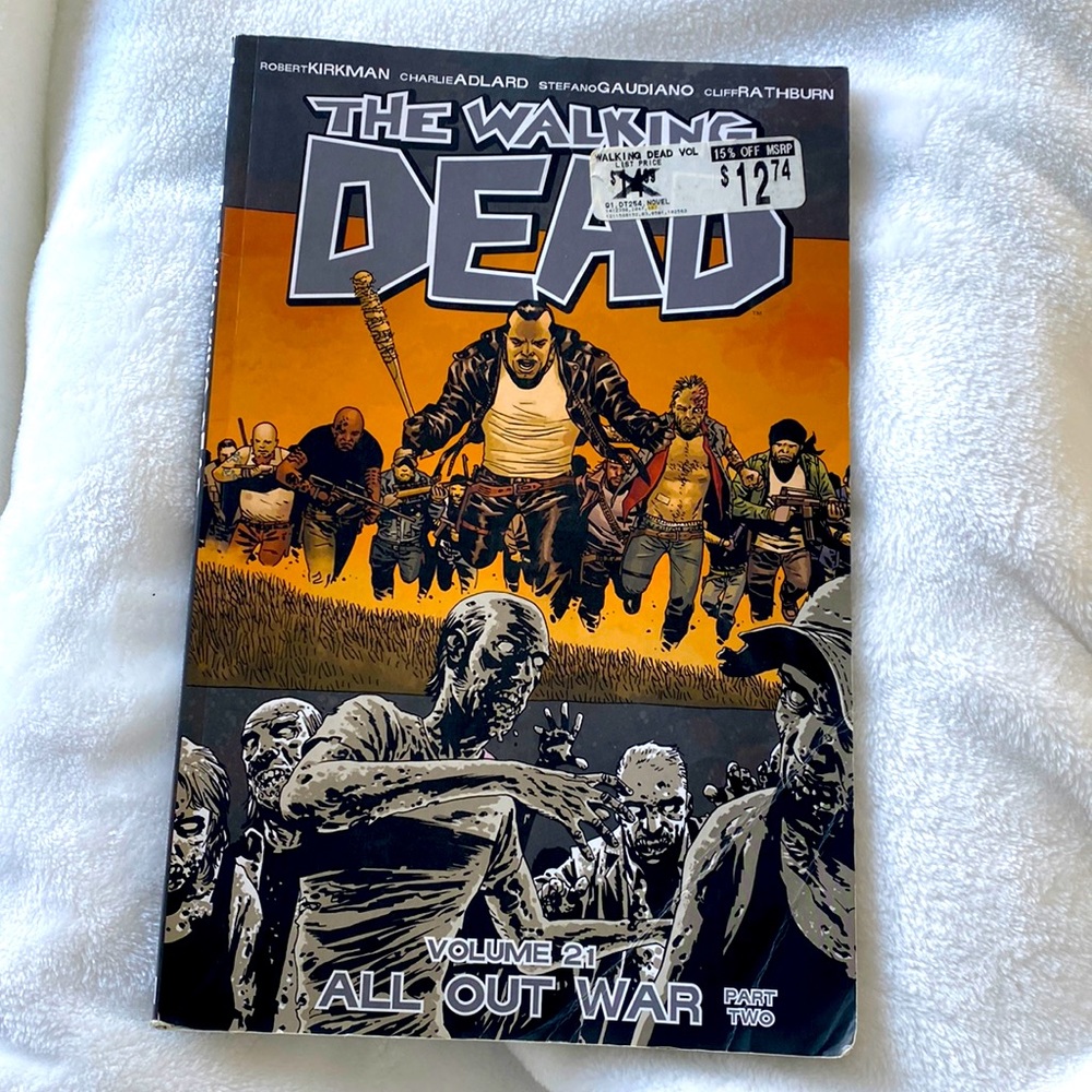 The Walking Dead Volume 21 All Out War Part two paperback book ships today